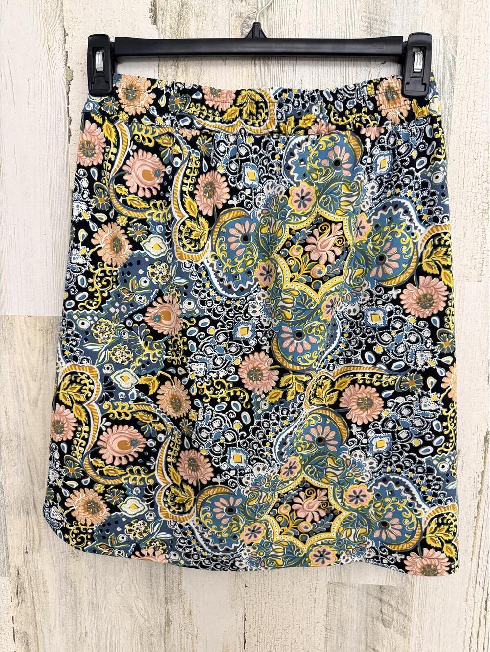 LOFT Women Petite Small Floral Print Skirt